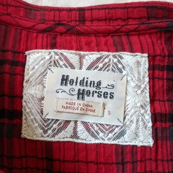 Anthropologie holding horses half penny plaid tunic - Picture 8 of 11